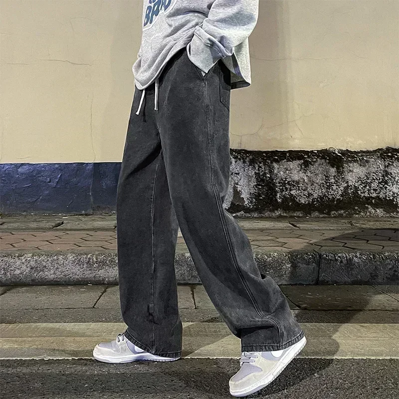 2025年春秋新作 アメリカンレトロ メンズジーンズ ルーズ - Street Fashion Men 2025 のレビューと価格